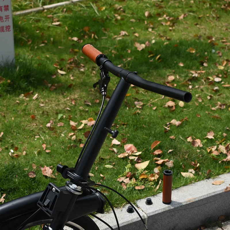 TWTOPSE углеродное волокно руль для Brompton складной велосипед 25,4*560 мм 520 мм T800 89 г однообразный плоский стояк Руль Часть