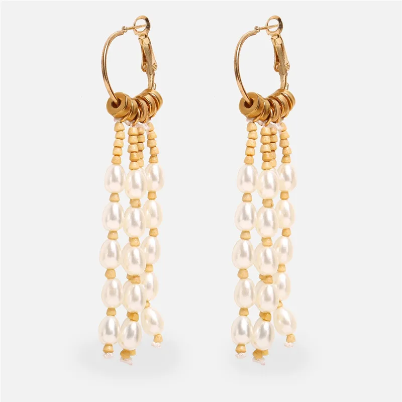 TOP Earrings 8 17 км большие золотые ZA Висячие серьги для женщин девушка кристалл оболочки имитация жемчуга висячие серьги модные свадебные украшения - Окраска металла: TOP Earrings 8