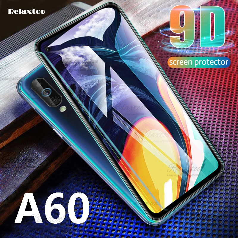 Изогнутое закаленное стекло A 60 9D для Samsung Galaxy A60 A606F Защитное экрана на galax A6060