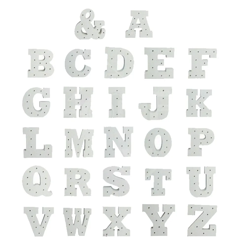 Деревянный светодиодный светильник s украшения с буквой А до Я комнаты волшебная