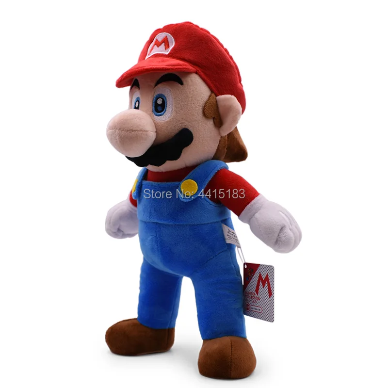 3 вида стилей Аниме Super Mario Bros стоящая Yoshi Luigi плюшевая кукла плюшевые мягкие с наполнением детские игрушки отличный подарок на Рождество для детей
