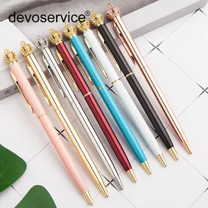 Ручка со стразами, металлическая, Подарочная шариковая ручка, с изображением героев мультфильмов