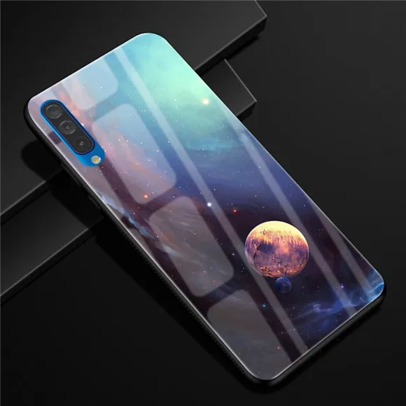 K 6,4 ''для samsung Galaxy A50 чехол A 50 стекло Funda жесткий чехол для samsung Galaxy A50 мягкая рамка A 50 закаленное - Цвет: 4