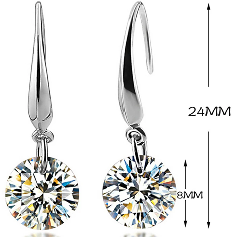 Женские серьги подвески с имитацией кристаллов 1 пара|rhinestone dangle earrings|dangle earringsfashion