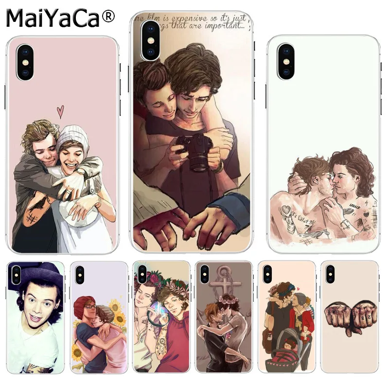 MaiYaCa one direction Гарри стили и Луис томлинс популярный лучший чехол для телефона iPhone 8