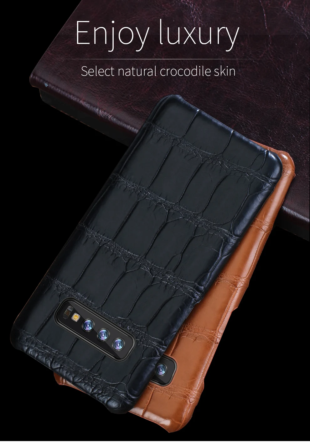 Роскошные oraginal чехол из крокодиловой кожи для samsung Galaxy s10 SE S9 S8 S7Edge Чехлы Marvel для Note 8 9 a50 a70 A40 A30 a7