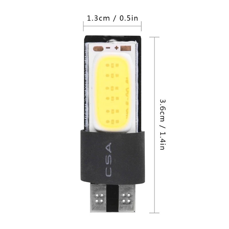 Автомобильный светодиодный светильник высокой мощности t10 w5w cob 5w5 12v t 10 bule белый
