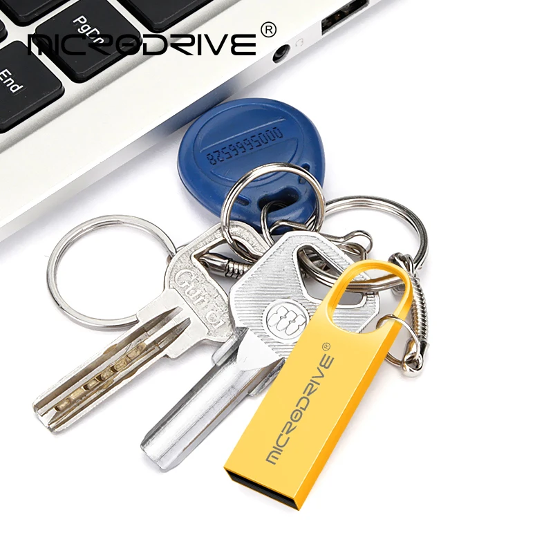 Водонепроницаемый металлический USB флеш-накопитель 128 Гб 64 ГБ 32 ГБ 16 ГБ 8 ГБ 4 ГБ 3 цвета мини-металлическая флешка, подарок U диск