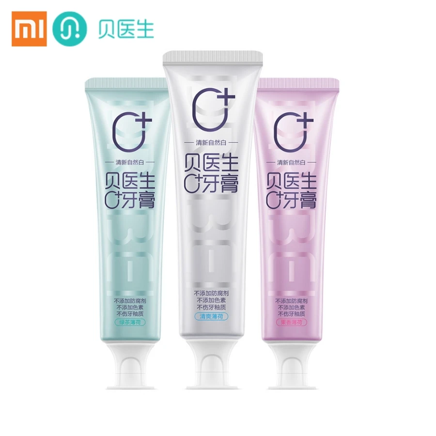 Зубная паста Xiaomi Doctor B Zero без пигментов консервантов с тройным мягким вкусом