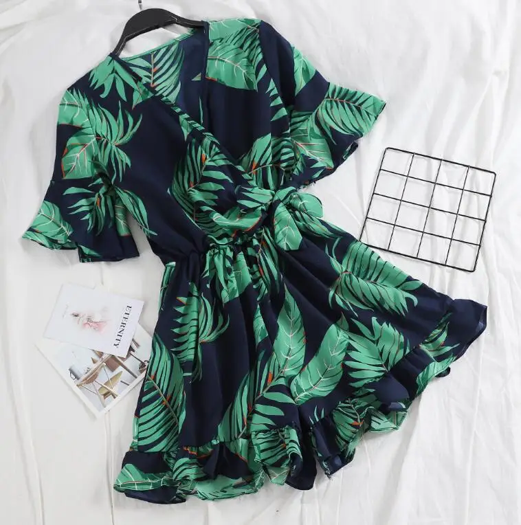 Женские летние сексуальные комбинезоны с глубоким v-образным вырезом винтажные