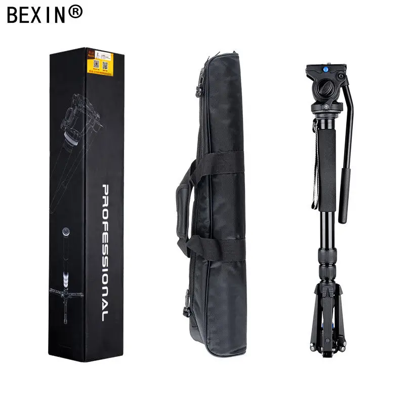 Монопод для видеокамеры из алюминиевого сплава с жидкой головкой manfrotto