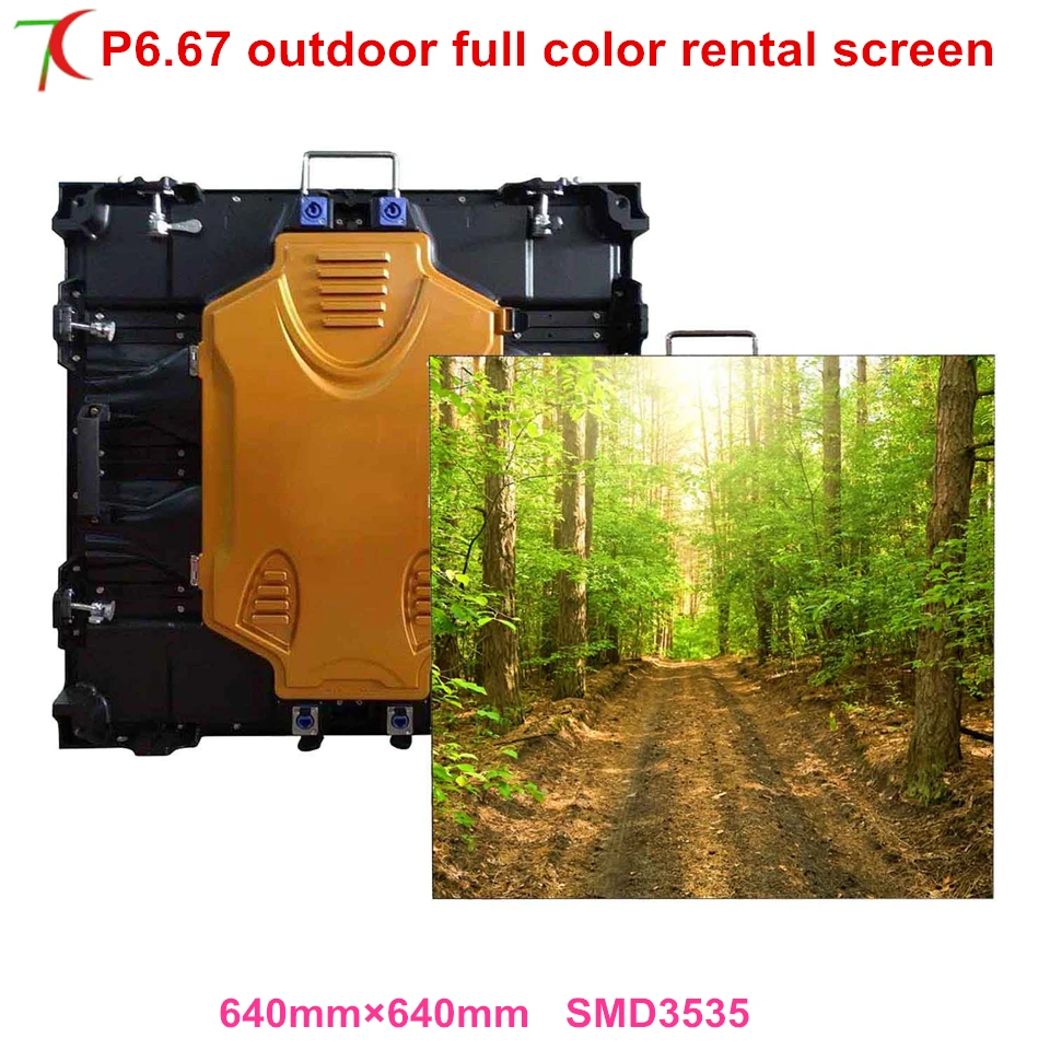 P6.67 smd открытый такой же размер как P5 640*640 мм арендный шкаф широко используется для
