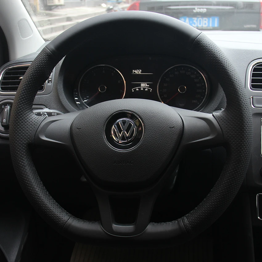 Чехол для Volkswagen GOLF 7 чехлы рулевого колеса 2014 года специальные кожаные