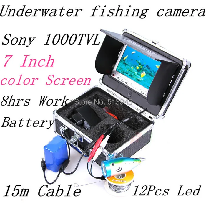 Новый 7 &quotTFT LCD Подводной Рыбалки Камеры Fish Finder Видеокамеры HD 1000TV Линии 15 м длина