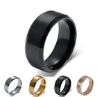 Модное мужское кольцо черногозолотогосеребряного цвета, кольцо из нержавеющей стали, модные украшения, оптовая продажа, обручальные кольца, размер 5-15