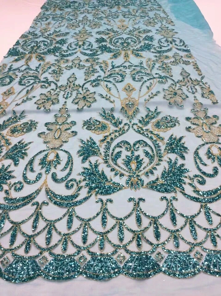 

5 ярдов/партия в наличии склеенный Блестящий цветочный Блестящий Африканский индийский сетчатый тюль для свадьбы/вечернего платья