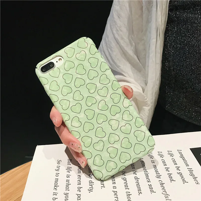 Чехол LANCHE Heart для Huawei P20 Lite P30 Pro жесткий пластиковый чехол телефона Honor 10 V10 V9 8X Nova 3 3i