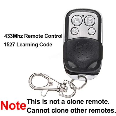 1 433mhz remote 1527 2 канала ворота гаража пульт дистанционного управления 433 мгц приемник+ 433 МГц пульт дистанционного управления Дубликатор+ 433 МГц антенна - Цвет: 1 433mhz remote 1527
