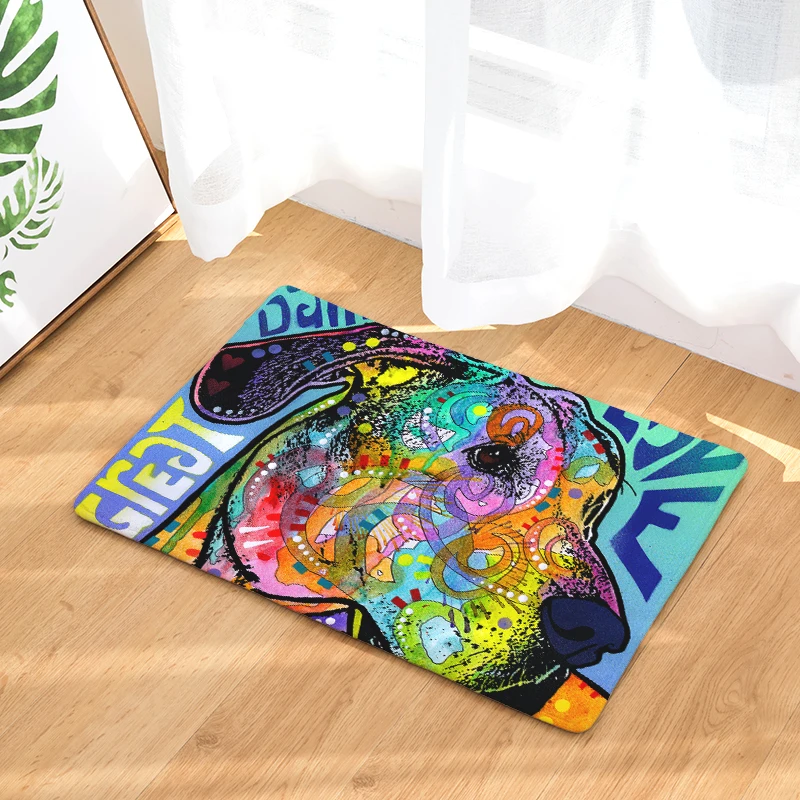 2017 Добро пожаловать коврики для пола с принтом животных масляных собак ванной и