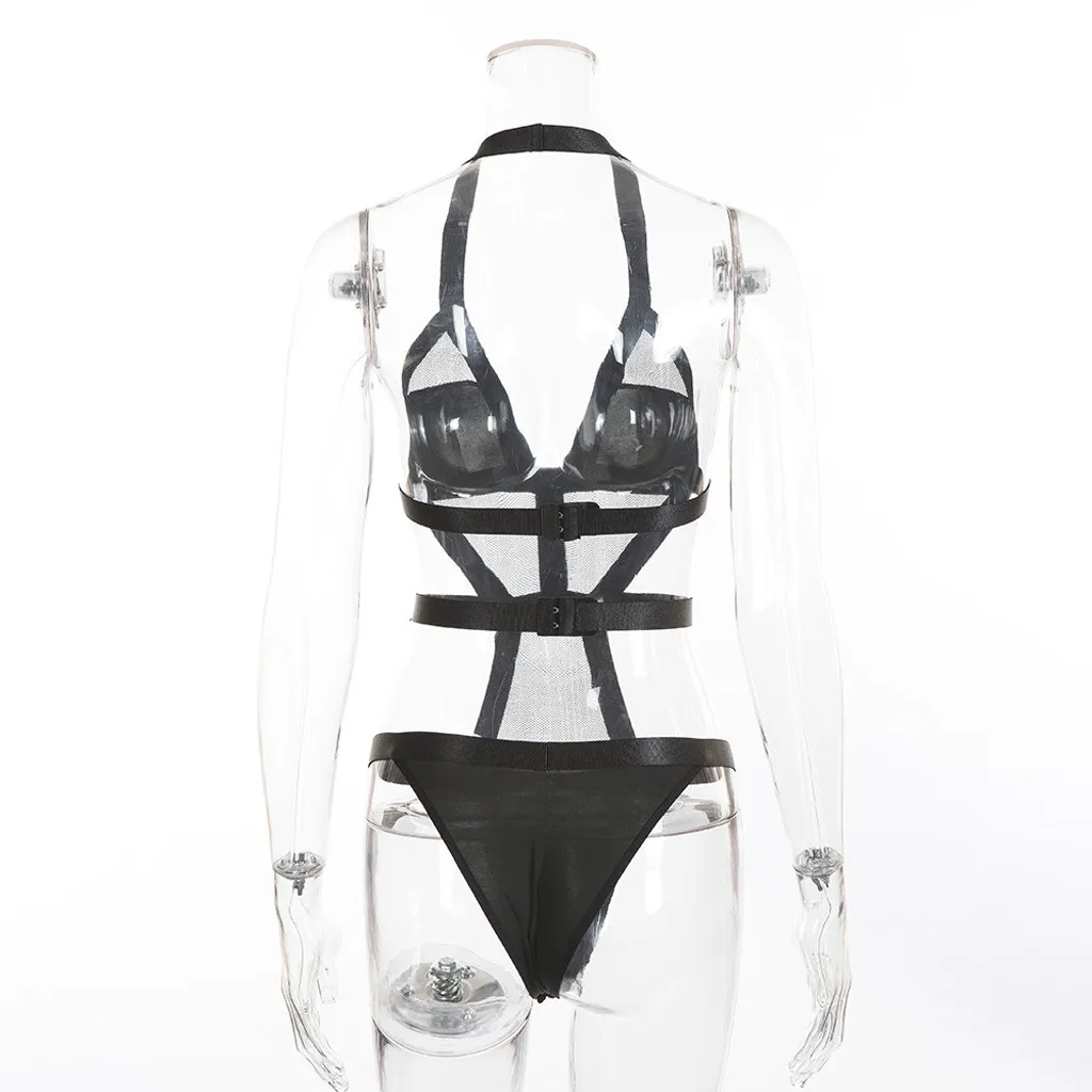 Комплект женского нижнего белья бикини с глубоким V образным вырезом купальник