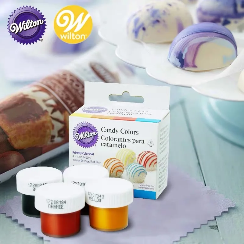 4 цвета набор Wilton Candy выпечка съедобная еда цвет ing для масла, шоколада, конфеты и многое другое 28,3 г за цвет