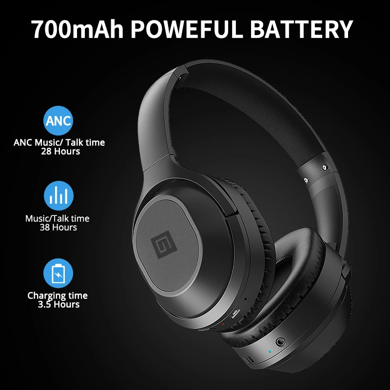 Langsdom BT25 Bluetooth наушники с шумоподавлением Беспроводные наушники стерео Bluetooth гарнитура с микрофоном для телефона