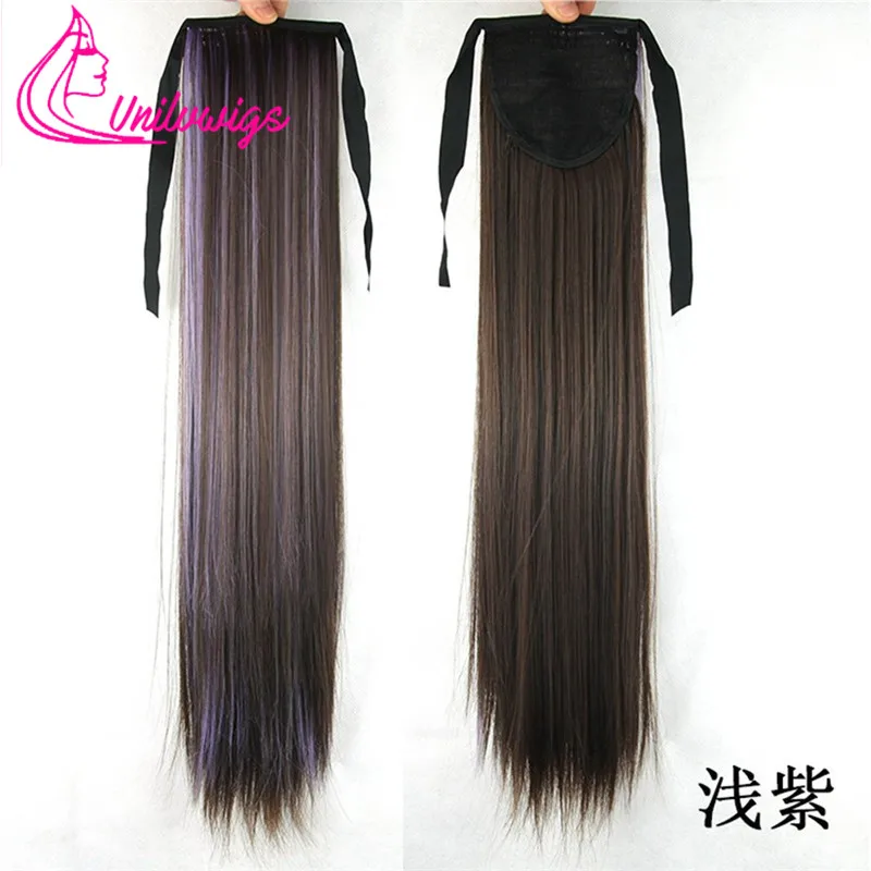 7 Цвета Хвост Натуральных Волос Премиум Высокая Температура Волокна 22 &quot75 г