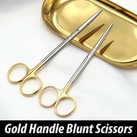 ophthalmic stainless steel gold handle surgical scissors cosmetic plastic surgery instrument double eyelid tool 12 514 16cm