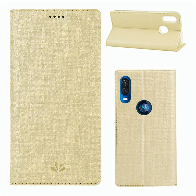 Для Motorola MOTO One Vision power P30 Note Play роскошный короткий кожаный чехол-книжка с тканым
