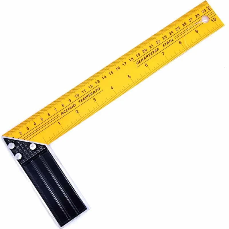

2 in 1 Angle Rulers Gauges 8" Tri Square 9" Sliding T-Bevel With Wooden Handle Level Measuring Tool