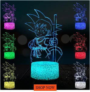 Мультфильм Drgon мяч Z Saiyan Goku USB светодиодный 3D лампа многоцветный ребенок мальчик подарок спальня декоративное ночное освещение стол супер Саньян полная мощность