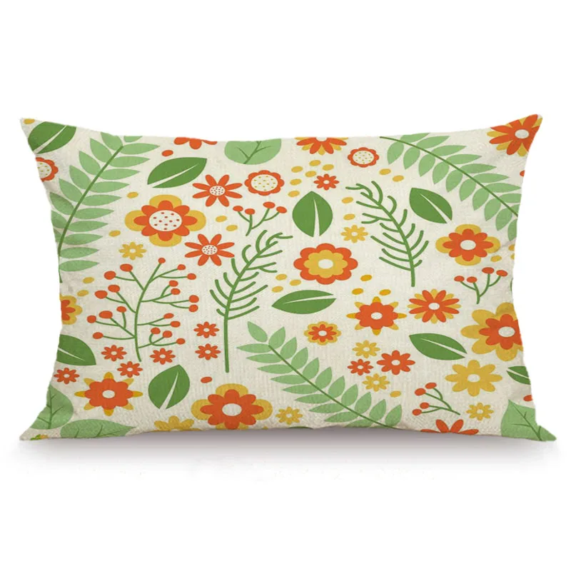 XUNYU 30X50cm/40x60cm Cushion Cover Cartoon Flower Pillow Cases Decorative Throw for Sofa Bedroom JX029 | Дом и сад