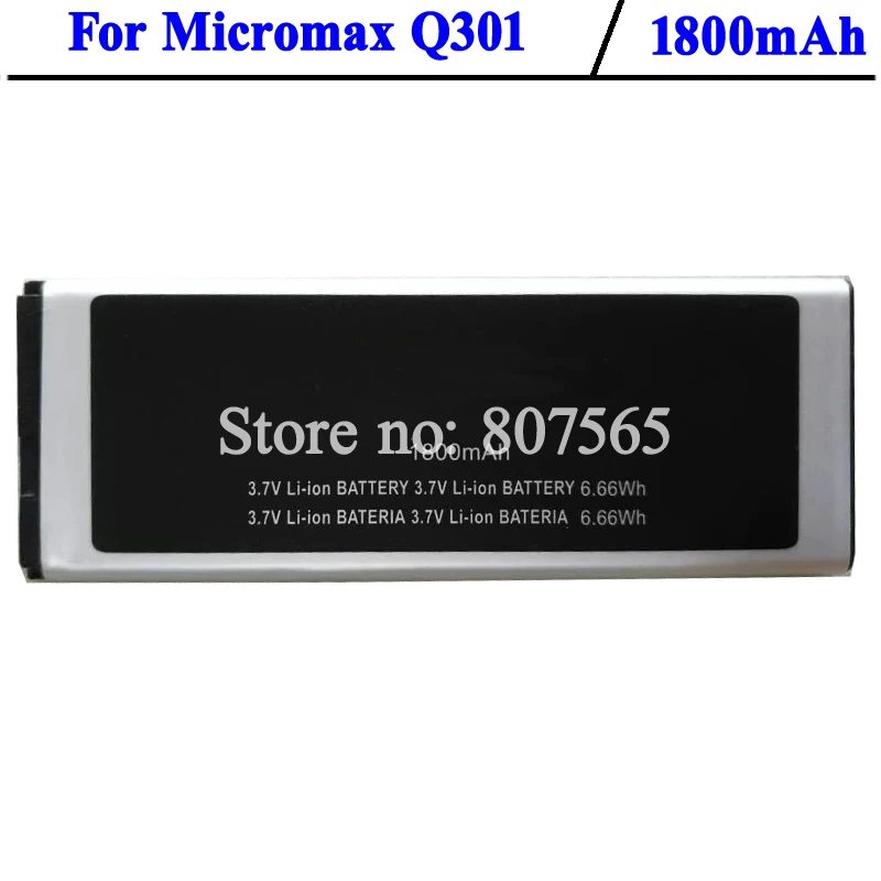 Аккумулятор для Micromax Q301 высокого качества 1800 мАч|battery for micromax|battery forbattery micromax |