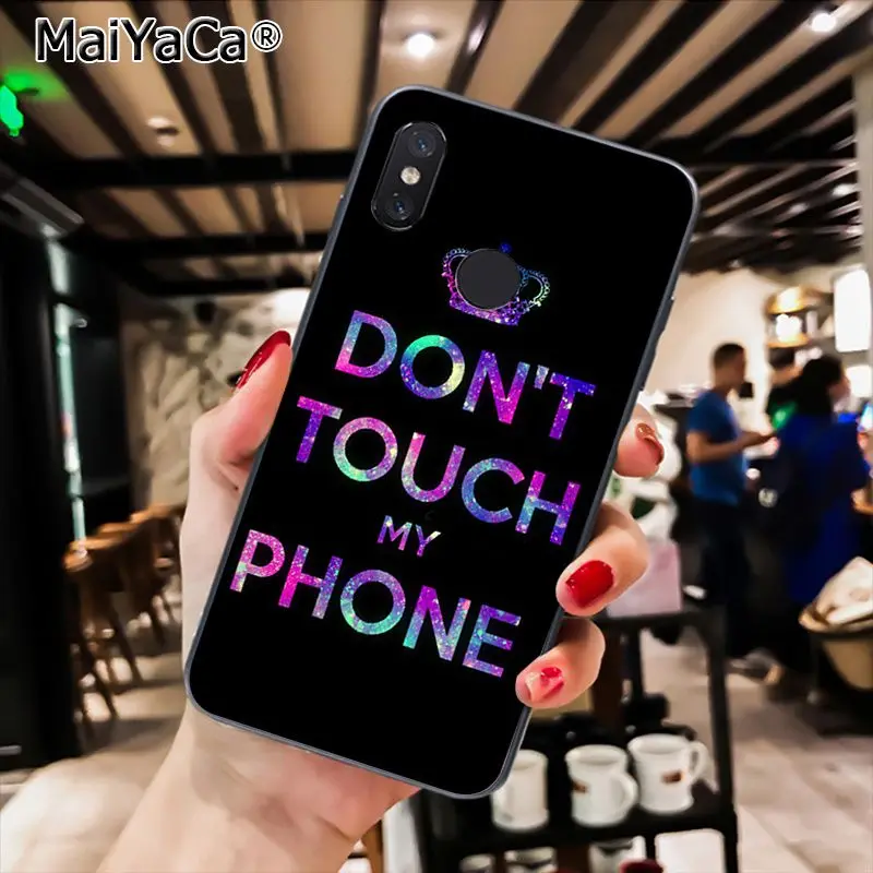 A5 MaiYaCa не надписью «Don't Touch My Phone»(не трогай мой чехол для телефона для Xiaomi Redmi8 4X 6A S2 7A 5A Redmi 5 5Plus Note5 7 Note8pro - Цвет: A5