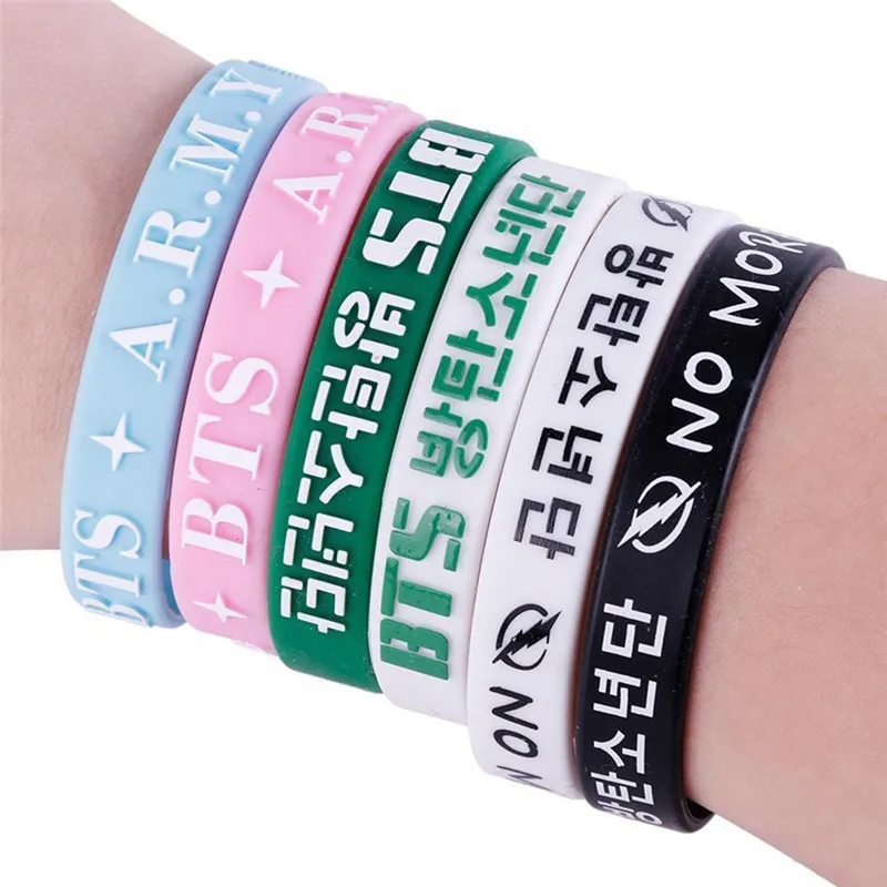PINKSEE Корея bts напульсник браслет больше снов Мальчики дружба силиконовый