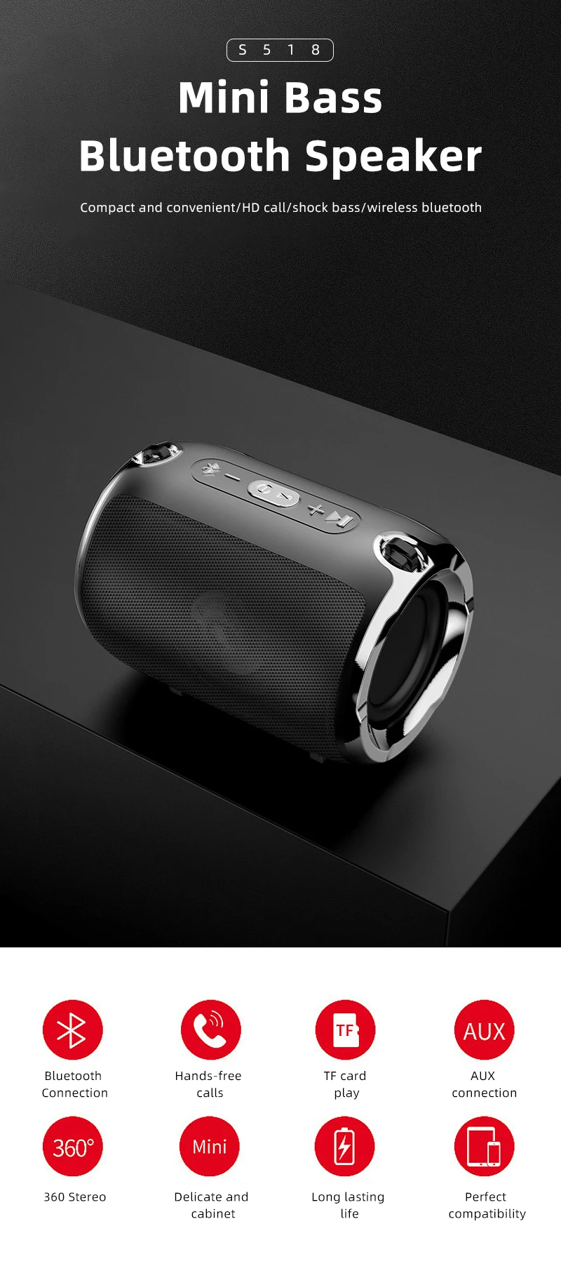 NBY Bluetooth беспроводной стерео динамик Колонка HIFI портативный бумбокс сабвуфер динамик s поддержка FM радио TF AUX USB для телефонов