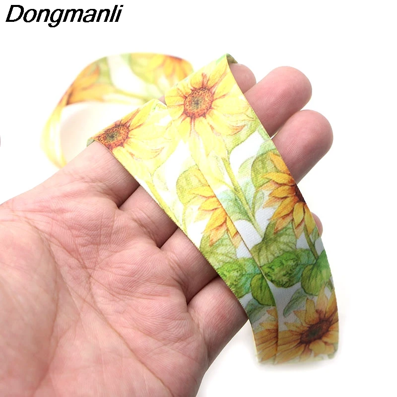 P3538 Dongmanli Подсолнух брелок Lanyards Id бейдж держатель ID карта Пропуск Тренажерный зал