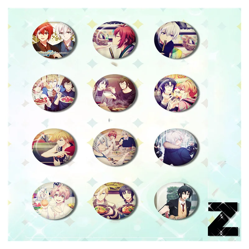 1 шт. 58 мм значок аниме IDOLiSH7 Изуми Иори YAMATO MITSUKI TAMAKI версия вкусной еды красивые