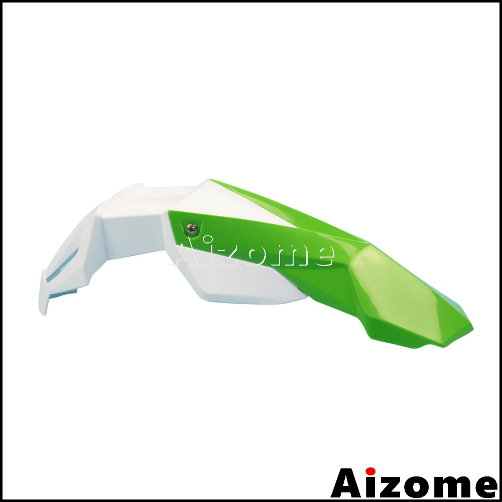 Универсальные мотоциклетные зеленые и белые передние Брызговики для мотокросса