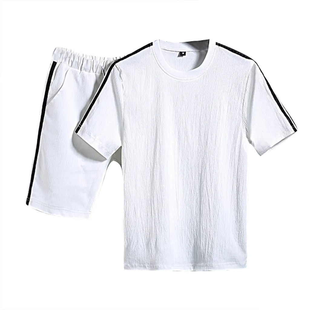 Летний Новый мужской комплект шорты повседневные модные комплекты из двух