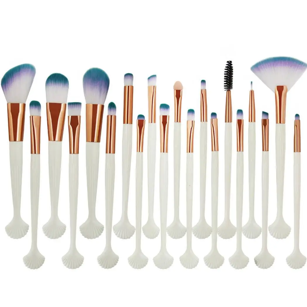 20pcs As Shell Correctors Eyeshadow Face Foundation Brushes Makeup Home Salon Tools etc Set Travel Brush 20PCS Lips Picture |