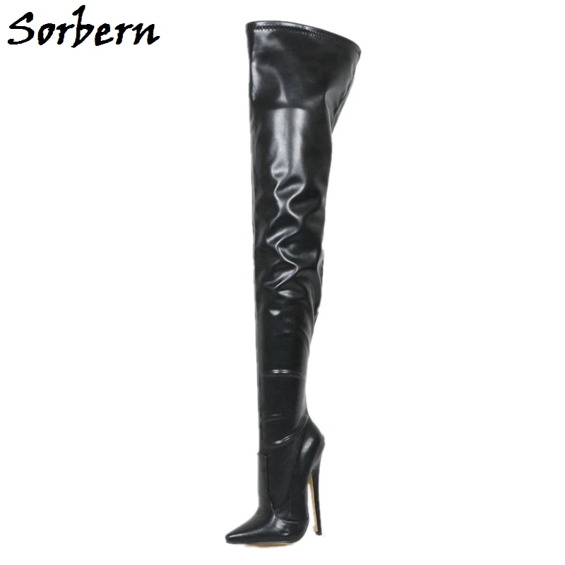 Sorbern/сапоги с высоким голенищем на заказ женские сапоги до середины бедра для