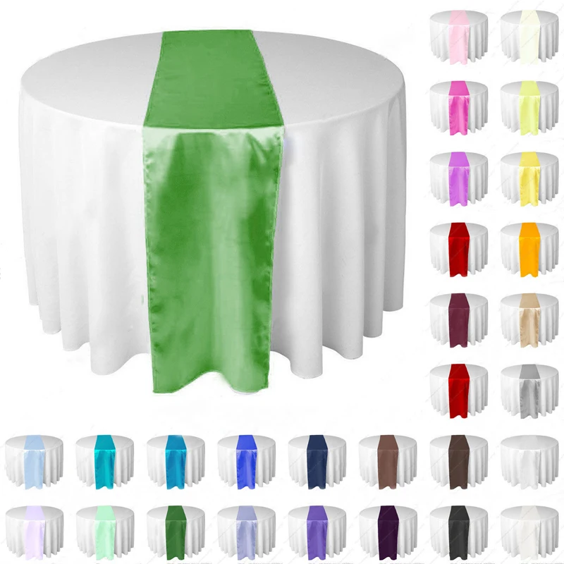 10 шт./лот жаккардовые стильные атласные бегуны для стола Свадебные вечерние