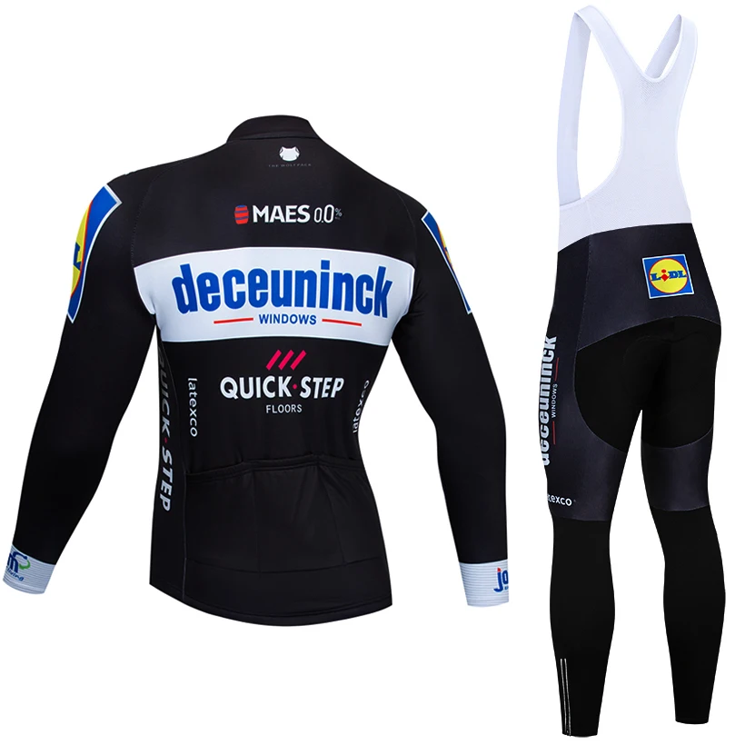 Зимняя коллекция 2019 года велосипедная кофта QUICKSTEP черный комплект велосипедных