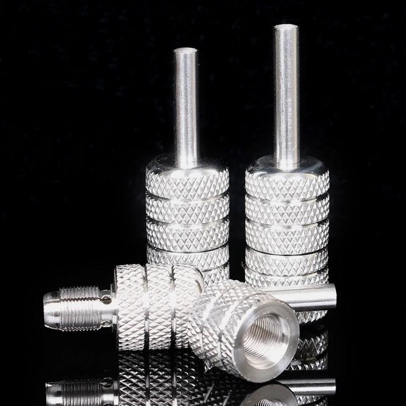 

Recommend!!! 2018 New Tattoo and Body Art Lot Knurled Twist Auto-Lock Tattoo Grip Professional Stainless Steel 25mm Free Shippi