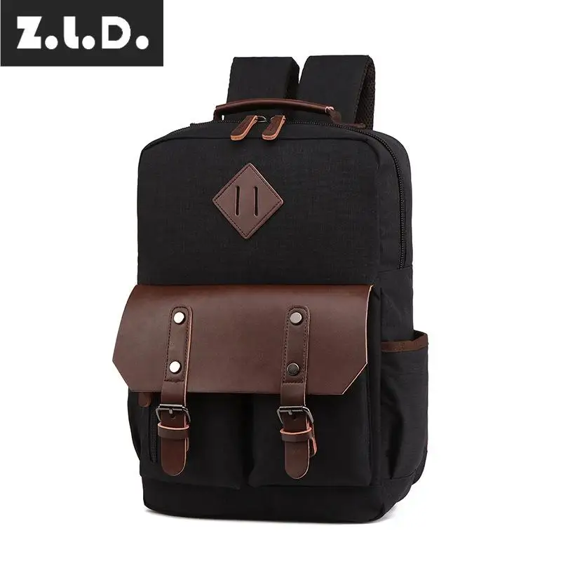 Z.L.D. Модный новый холщовый рюкзак унисекс многофункциональный дорожный ранец