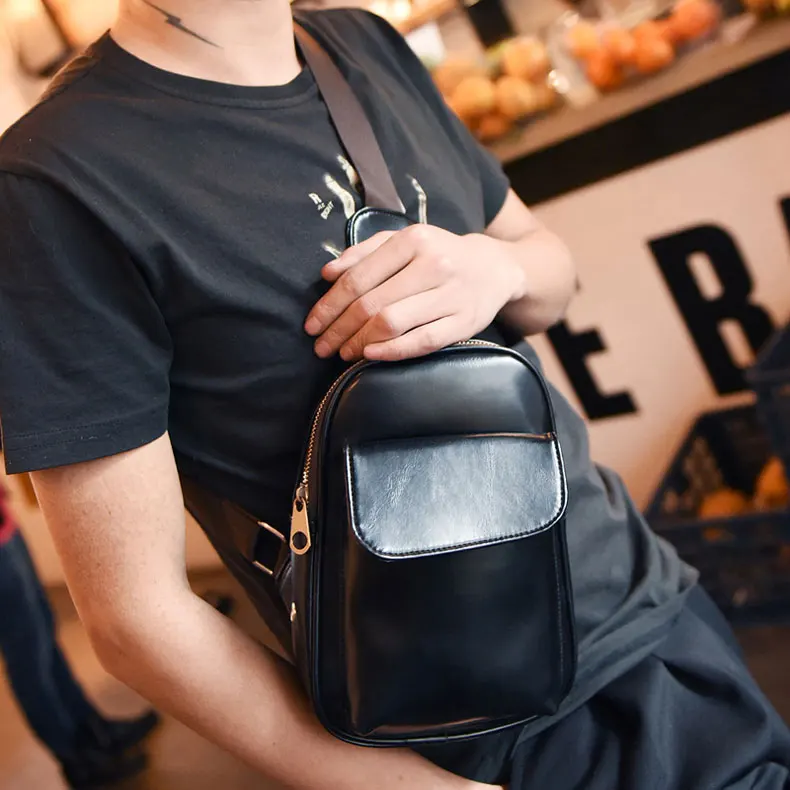 Горячая Распродажа Модная стильная ретро Мужская нагрудная сумка из