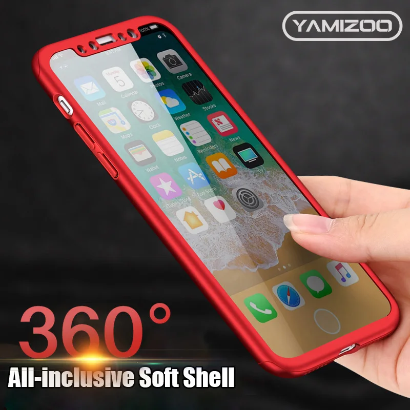 Чехол MOUSEMI для iPhone 6 6s 8 7 Plus x роскошный мягкий чехол на 360 градусов с полным