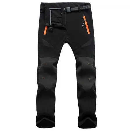 women black LoClimb женские зимние походные брюки водонепроницаемые уличные спортивные брюки для женщин походные треккинговые флисовые лыжные брюки AW077 - Цвет: women black