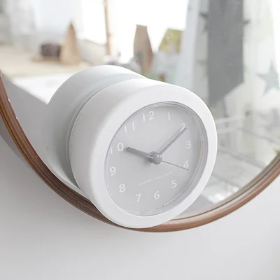 Водостойкие модные часы присоски для кухни в ванной комнате 9*9*4 см|clock fashion|bathroom